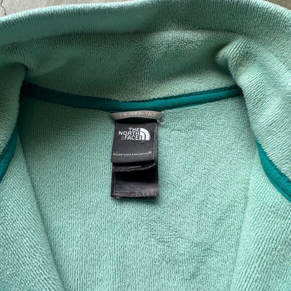 North Face Jacket Women's S Green Agave Active Softshell Coat Full Zip Fleece - Picture 3 of 9